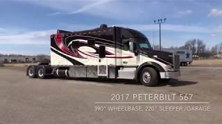 Jerome and Barb Silvers 2017 PETERBILT 220” sleeper [upl. by Eehc]