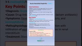 USMLE Step 1 Acute Interstitial Nephritis Case  HighYield Renal Concepts in 1 Minute USMLERECALL [upl. by Shapiro671]