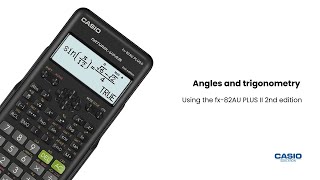 Angles and trigonometry using a Casio fx82100AU PLUS 2nd Edition Scientific Calculator [upl. by Arammahs940]