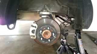 2013 Kia Soul  Inspecting Rear Disc Brake Caliper Bracket Rotor amp Pads  30K Miles [upl. by Bergmann]