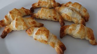 How to Make Croissants  mini croissants with puff pastry [upl. by Galvin801]