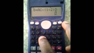 CASIO fx991MS Calculator Tutorial Lesson 4 SOLVE Function [upl. by Lekzehcey]