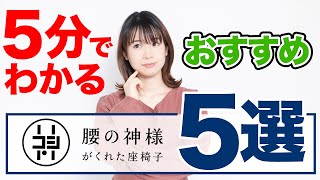 【5分でわかる】おすすめ腰神座椅子5選 [upl. by Leontina]