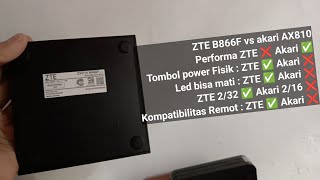 Android tv box ZTE B866F versus Akari AX810 [upl. by Mannes]