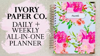 IVORY PAPER CO  PLANNER REVIEW  DAILY  WEEKLY [upl. by Clementine]