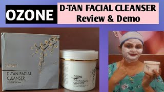 OZONE DTAN facial cleanser review  tan removal pack  Anvi ke tips [upl. by Vaientina]