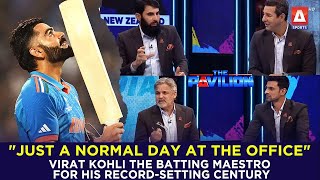 quotJust a normal day at the officequot for ViratKohli the batting maestro for his recordsetting century [upl. by Lemay]