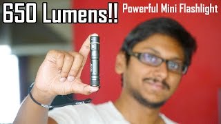 Powerful Mini Tactical Flashlight  JetBeam E10R Review [upl. by Adnana]