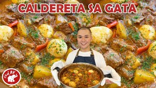 Nagsasawa na daw ang pamilya ko sa plain Caldereta Kaya ayan nilagyan ko ng gata Mas bonggacious [upl. by Cyrus769]