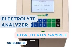 Sample test in electrolyte analyser [upl. by Paulo]