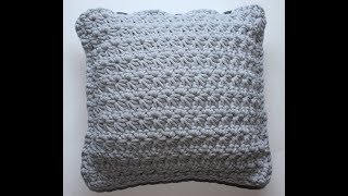 jak wykonać poduszkę na szydełku ścieg GWIAZDKA  pillow on crochet star stitch [upl. by Pollak189]