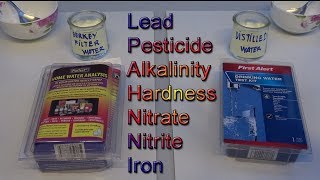 Water quality test Berkey filter water amp distilled water using First Alert amp Purtest kits [upl. by Morrissey]