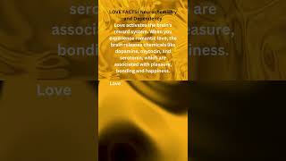 LOVE FACTS Neurochemistry and Dependency shorts youtubeshorts youtube viralvideo shortsfeed [upl. by Sesiom826]