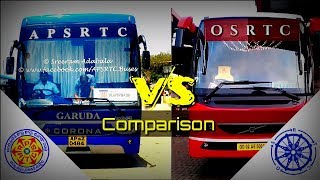 APSRTC vs OSRTC  HD  Comparison [upl. by Annawd887]