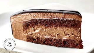 Professional Baker Teaches You How To Make CHOCOLATE MOUSSE CAKE [upl. by Oiramej]