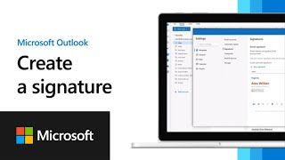 Create a signature in new Outlook for Windows [upl. by Terrance41]