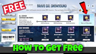 codm bravo six snowbound event 2024  how to get free cp in codm season 11 2024  free cp codm s11 [upl. by Notac]