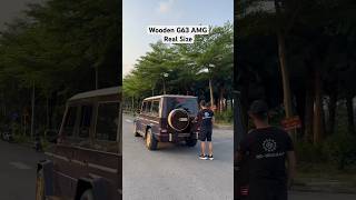 Homemade Wooden Mercedes G63 AMG Real Size ndwoodart g63 mercedes [upl. by Haberman]