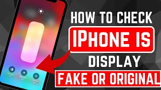 How to check iphone display original or fake 2024How to check iphone display is original in setting [upl. by Ecylahs552]