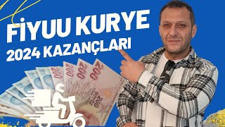 Fiyuu Kurye 2024 Zamlı Kazançlar belli oldu [upl. by Anaz]