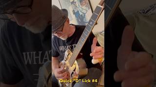 Quick “D” Lick in Open D Tuning DADFAD 4 Slide Resonator Guitar [upl. by Magna]