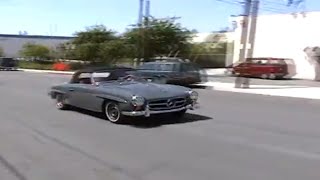 190SL Mercedes Benz driving W121 [upl. by Rochemont]