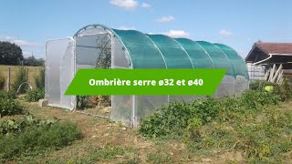 Tutoriel  Ombrière pour serres en diamètre 32 et 40 [upl. by Leighland]