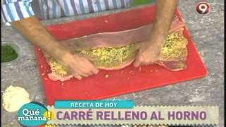 Carré relleno al horno con champiñones rellenos [upl. by Norval332]