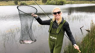 Tash gives a masterclass in fly fishing for trout  Tasmania [upl. by Alaj]