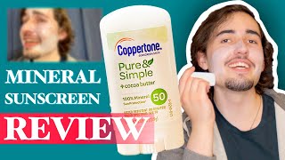 Coppertone Mineral Sunscreen Stick Review [upl. by Largent71]