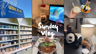 Sunday Vlog 🍂🧸  IKEA shopping fall manga shopping decorating  hotpot  Living Abroad Diaries [upl. by Kobe945]