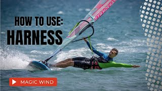 HOW TO Use harness Windsurfing tutorial [upl. by Atiuqrahs825]