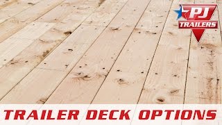 PJ Trailers  Flooring Options  PJ Trailers [upl. by Lirva]