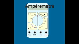 Comment mesurer lintensité du courant avec un multimètre en position ampèremètre [upl. by Atteuqcaj]