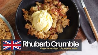 Easy Rhubarb Crumble Recipe [upl. by Akcinat]