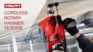 Hammer Drilling TE 6A36 Cordless rotary hammer [upl. by Kcyred]