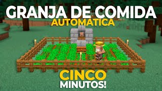 Granja de Comida Automática en 5 MINUTOS  Minecraft 121 JAVA [upl. by Soulier]