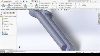 PIN 94 Split pin or cotter key how to make the split pin on solidworks tuto [upl. by Nowyt]