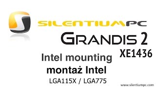 SilentiumPC Grandis 2 XE1436  Intel LGA 115X mounting  montaż podstawka Intel LGA 115X [upl. by Asamot]