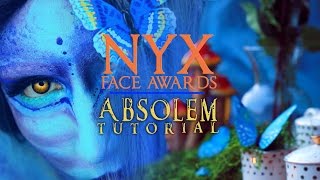 Absolem Alice in Wonderland Tutorial  NYX Face Awards Top 30 [upl. by Repohtsirhc]