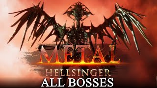 Metal Hellsinger  PC All bosses w true final boss amp true end [upl. by Naillig]