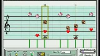 Heavy Metal Mario Theme Mario Paint [upl. by Bonney]