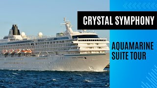 Crystal Symphony Aquamarine Suite Tour crystalcruises cruiseship [upl. by Lehplar]