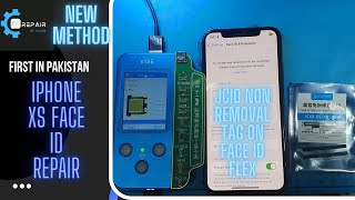 First in Pakistan JCID New method Face ID Repair  V1SE Tag On Flex  Non Removal Method for iPhone [upl. by Savina]