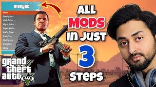 HOW TO MOD GTA 5 PC IN JUST 3 STEPS 2024 ALL PROBLEMS SOLVED  GTA 5 Mods  HindiUrdu  THE NOOB [upl. by Ruyle]