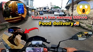 food delivery in dehradun😱 Todays live earning in Zomato🤑 Zomato food delivery🚚 [upl. by Enasus]