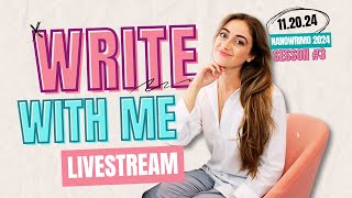 Write With Me LIVESTREAM ✨✏️ NaNoWriMo2024 [upl. by Cloe]