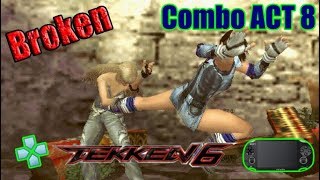 Tekken 6 PSP Broken Combo Act 8 Textures Replaced n Cwcheat [upl. by Pinto]