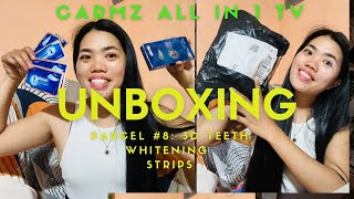 Unboxing Parcel 8 3D Teeth Whitening Strips [upl. by Madson]