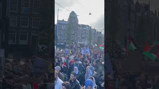 Pro Palestina demonstratie in Amsterdam [upl. by Paolo774]